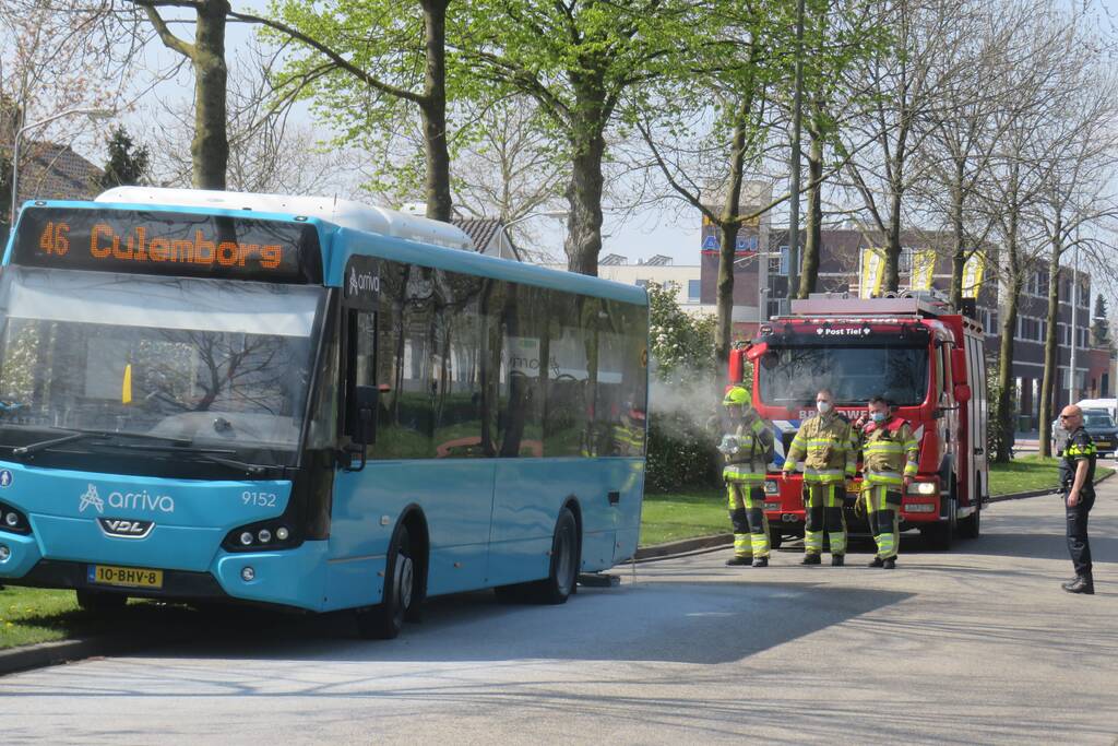 Veel rook bij brand in stadsbus