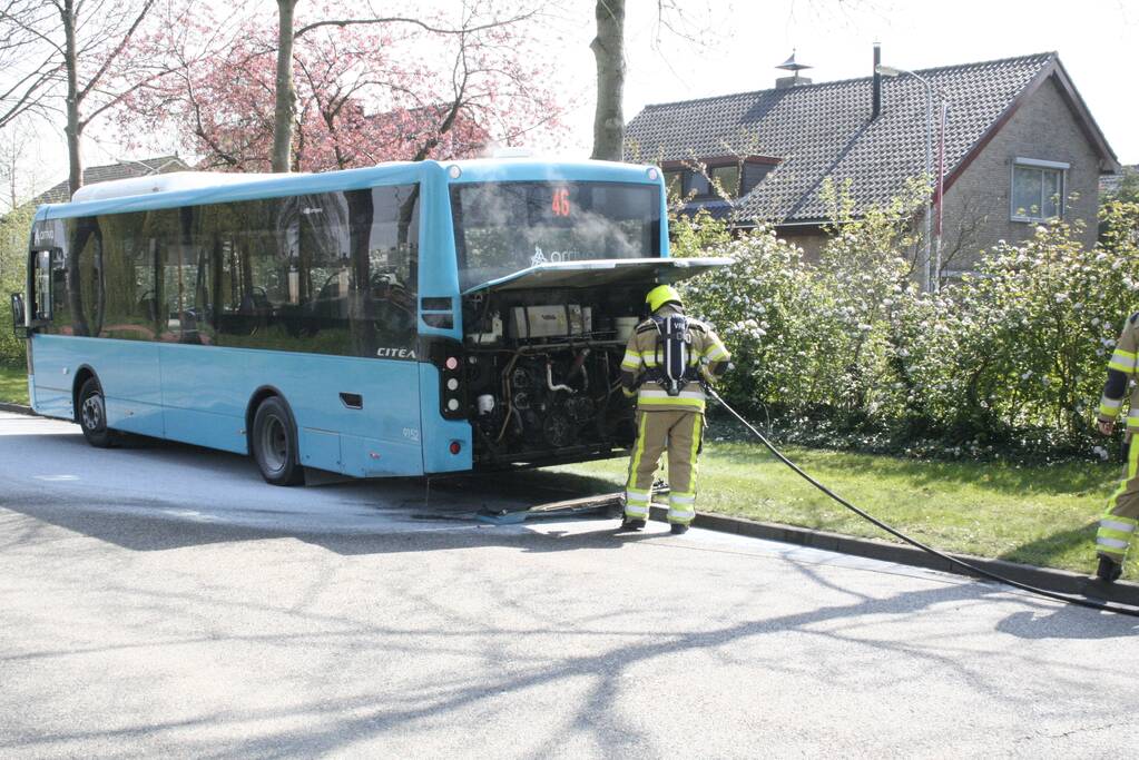 Veel rook bij brand in stadsbus