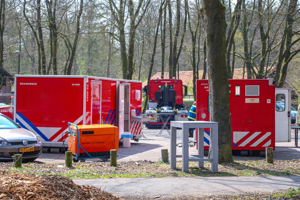 Veel rook bij brand op militair oefenterrein