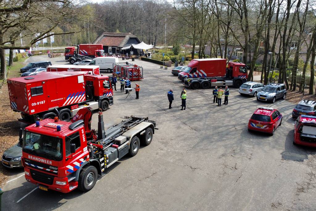 Veel rook bij brand op militair oefenterrein