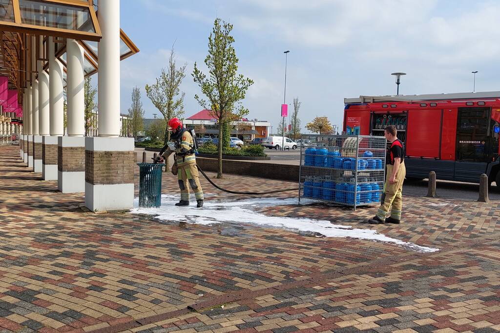 Opnieuw brand in prullenbak