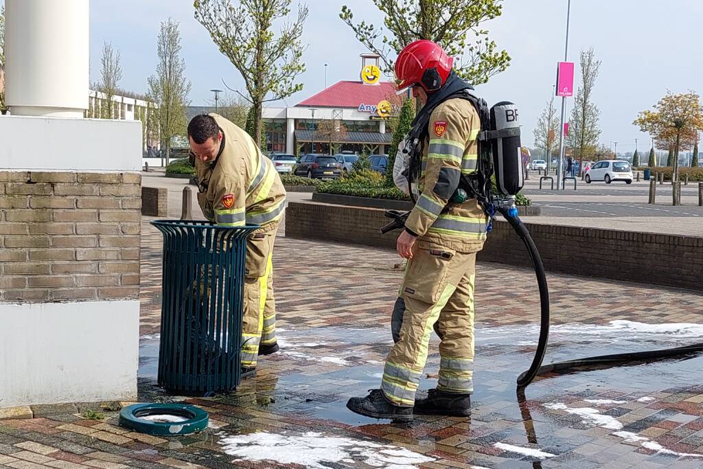 Opnieuw brand in prullenbak