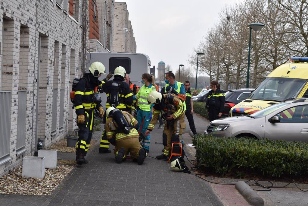 Oven in woning vat vlam