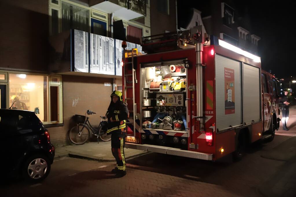 Veel rookontwikkeling bij woningbrand