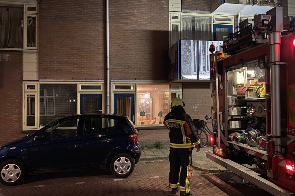 Veel rookontwikkeling bij woningbrand