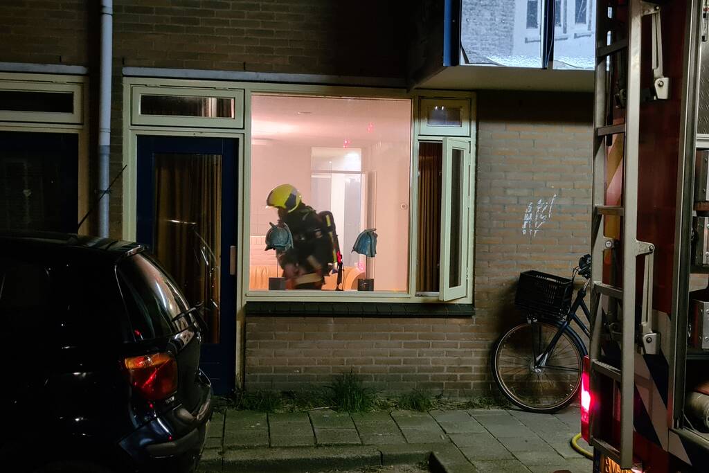 Veel rookontwikkeling bij woningbrand