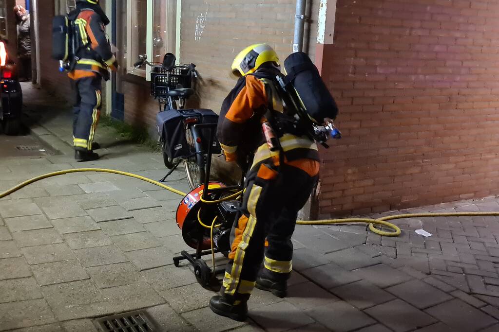 Veel rookontwikkeling bij woningbrand