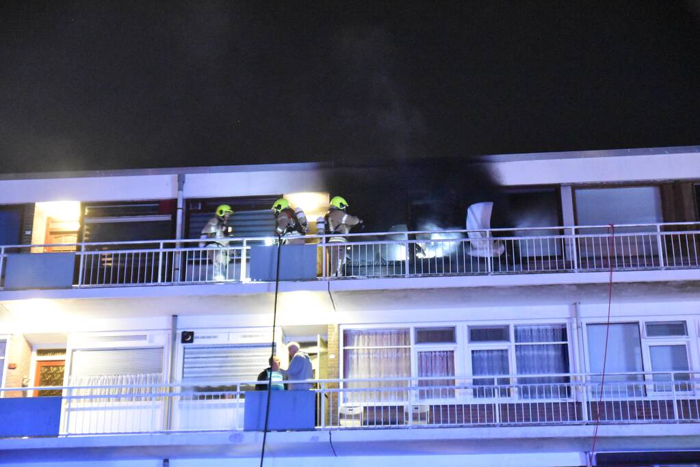 Matras vliegt in brand