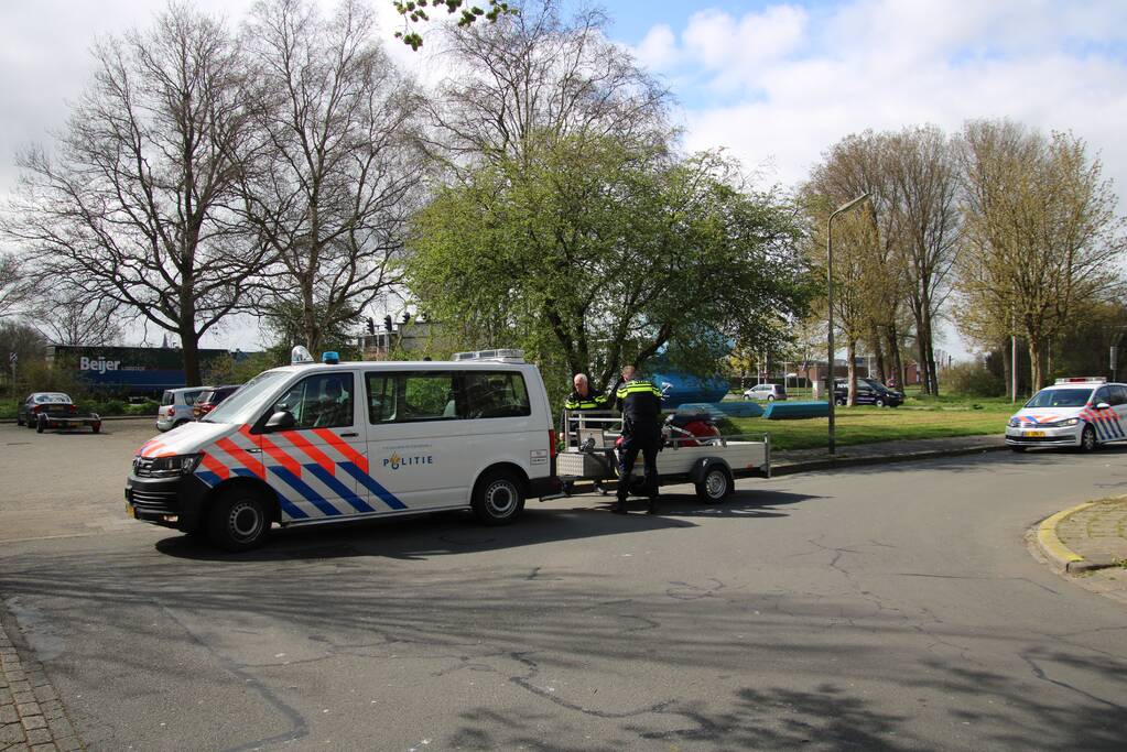 Scooter in beslag genomen door politie