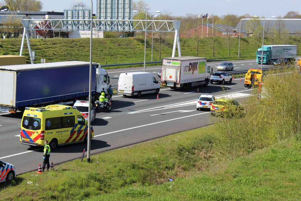 Zeer ernstig verkeersongeval op snelweg