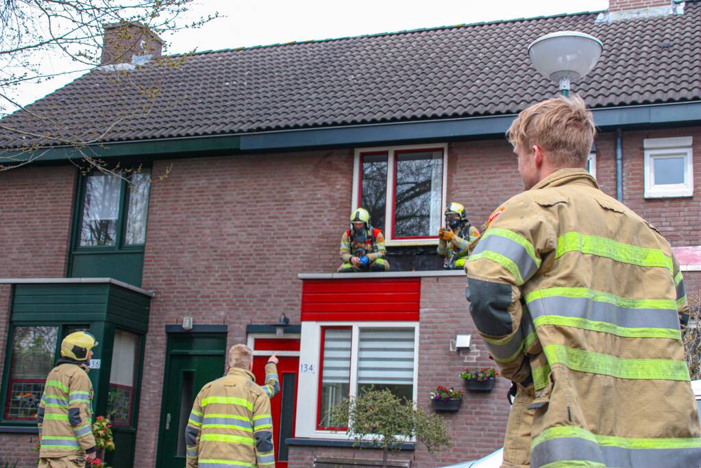 Brand op dak tijdens werkzaamheden