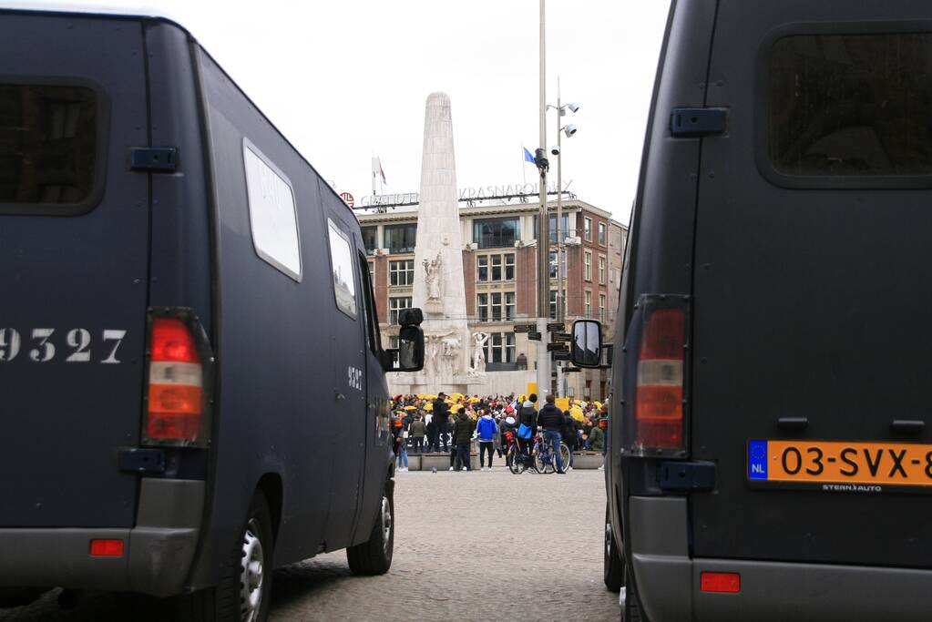 Museumplein gesloten, koffiedrinken verplaatst