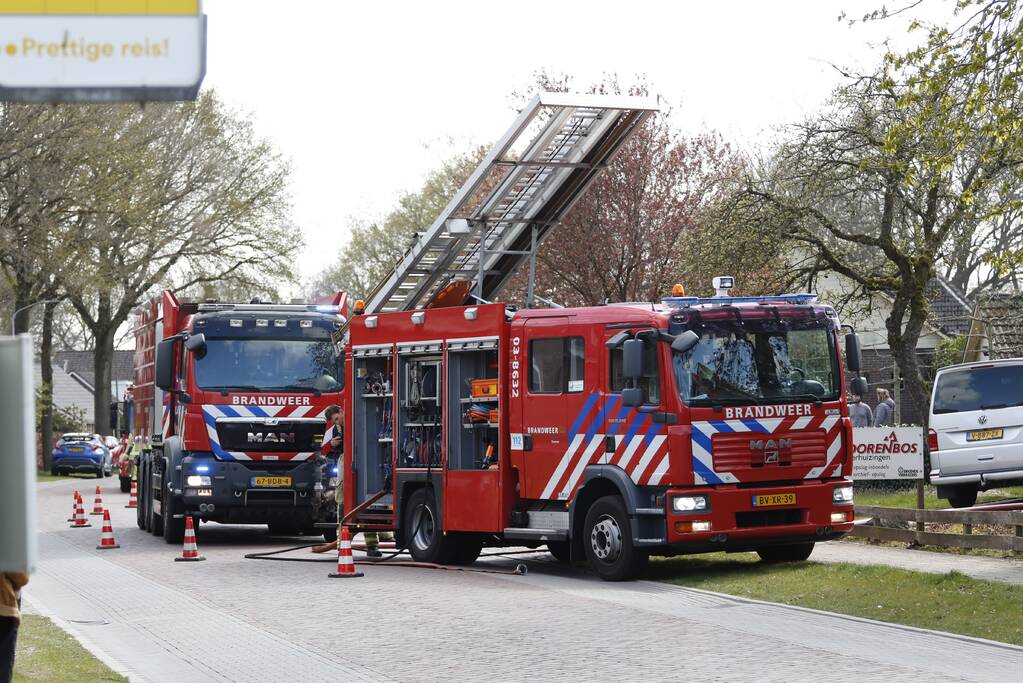 Brand bij verhuisbedrijf