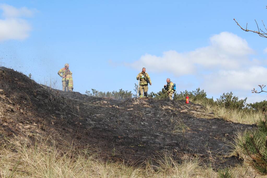 Stuk natuurgebied getroffen door brand