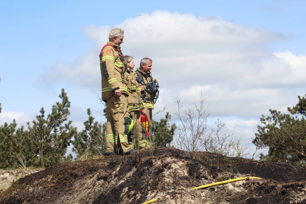 Stuk natuurgebied getroffen door brand