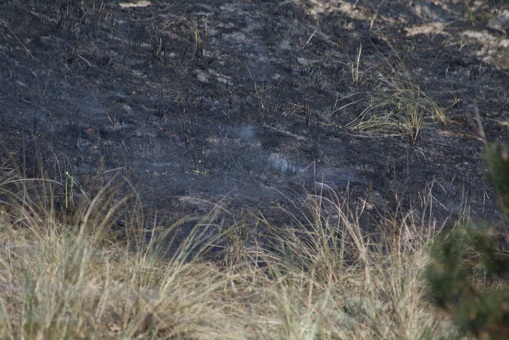 Stuk natuurgebied getroffen door brand
