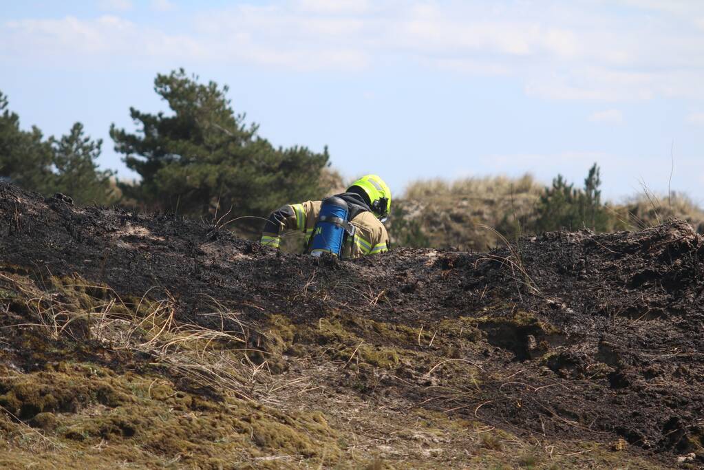 Stuk natuurgebied getroffen door brand
