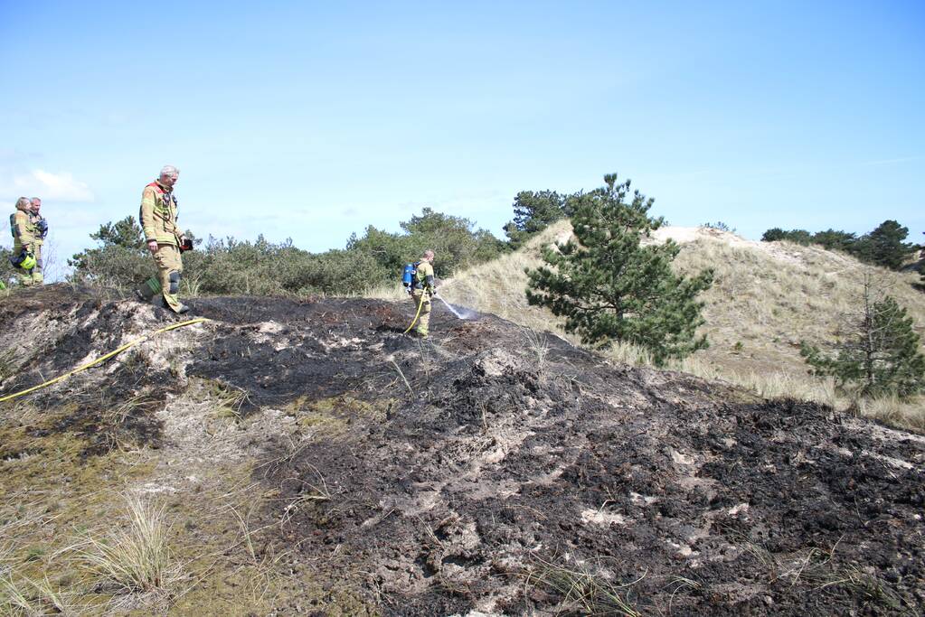 Stuk natuurgebied getroffen door brand