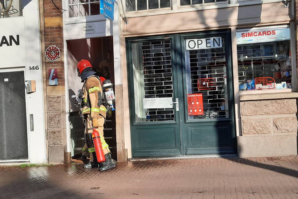 Brand in Hotel Tamara snel gedoofd