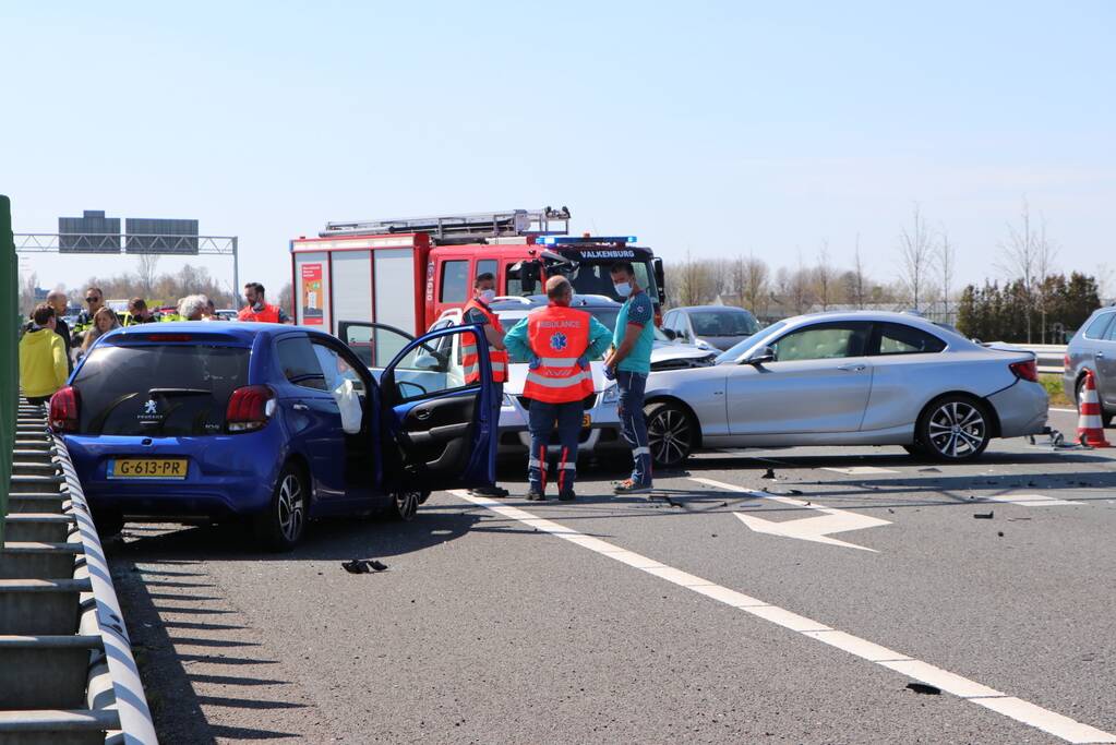Kinderen betrokken bij kettingbotsing