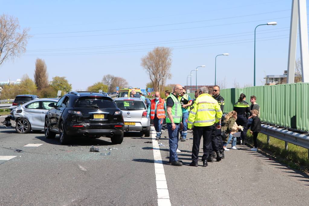 Kinderen betrokken bij kettingbotsing