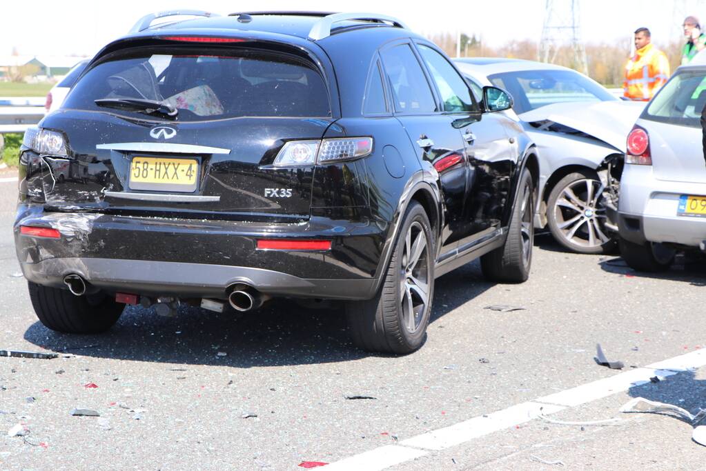 Kinderen betrokken bij kettingbotsing