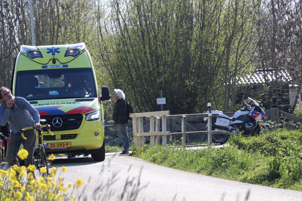 Fietser gewond door valpartij