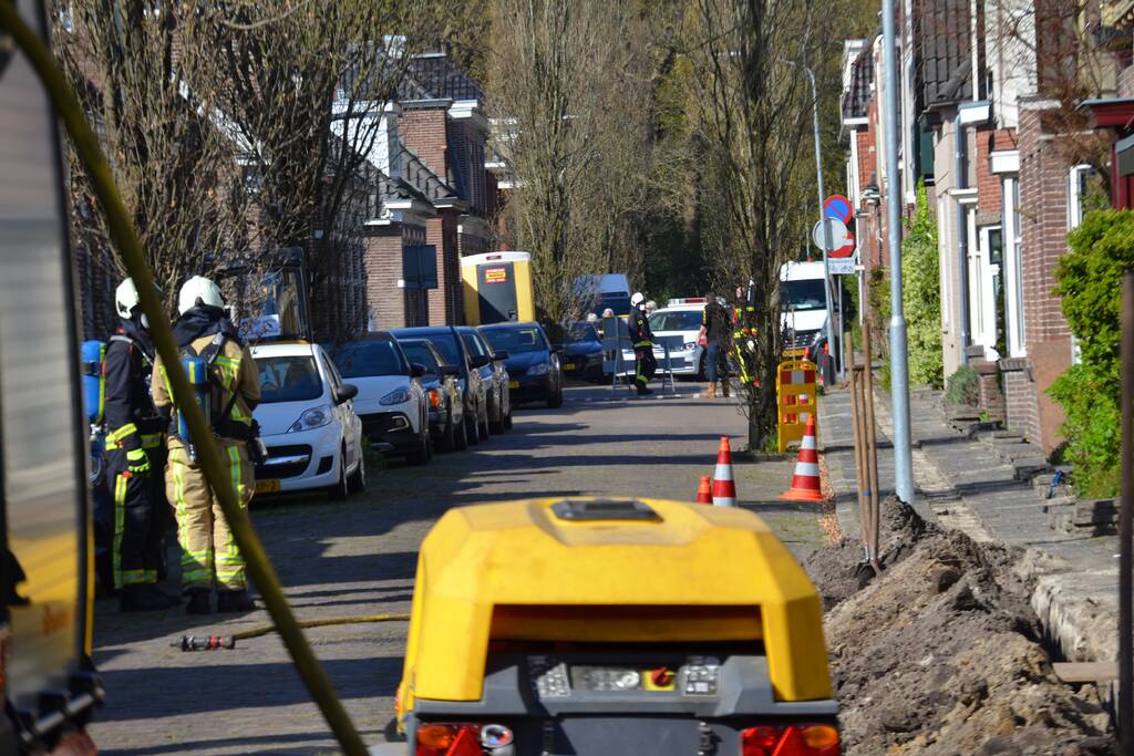 Gaslekkage ontstaan bij graafwerkzaamheden
