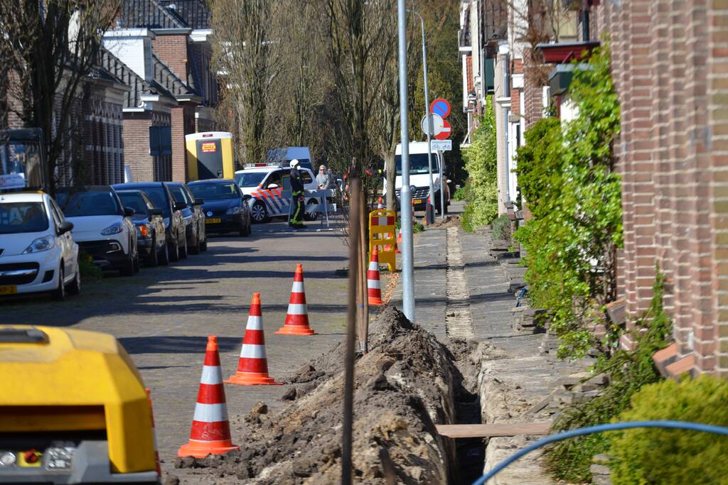Gaslekkage ontstaan bij graafwerkzaamheden