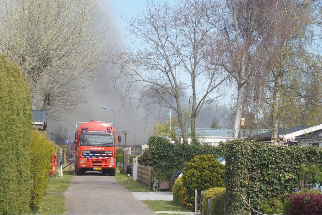 Caravan op camping Duinrand verwoest door brand
