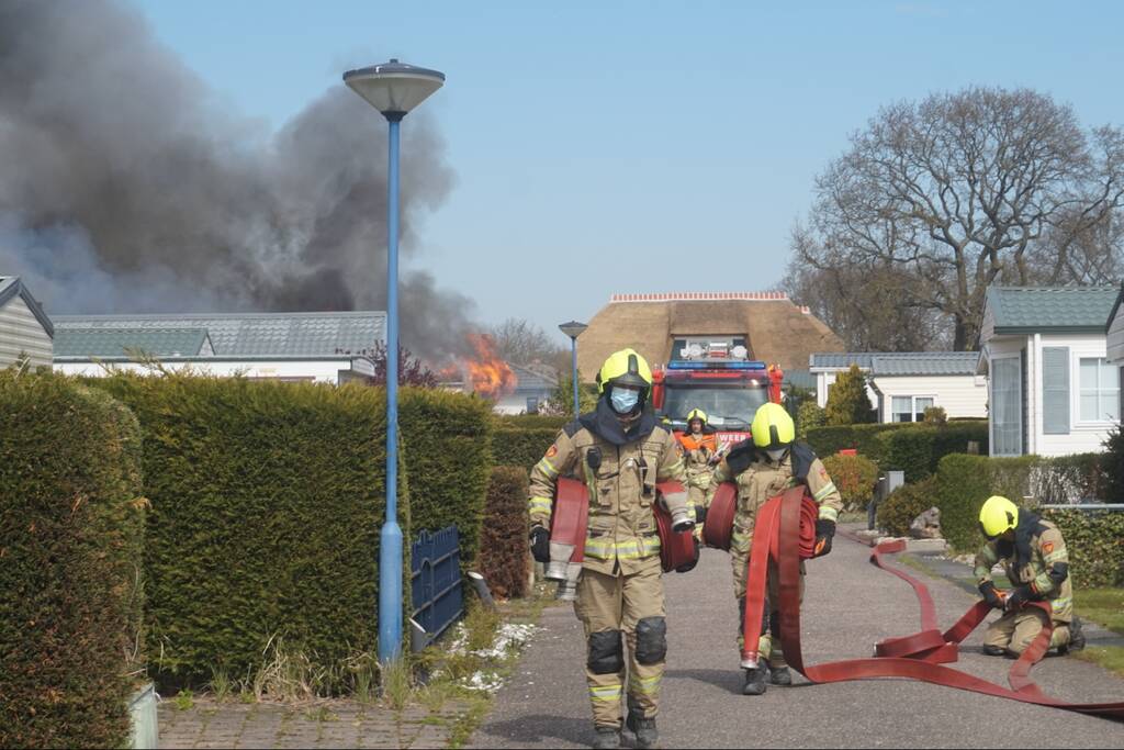 Caravan op camping Duinrand verwoest door brand