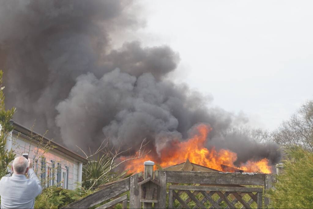 Caravan op camping Duinrand verwoest door brand