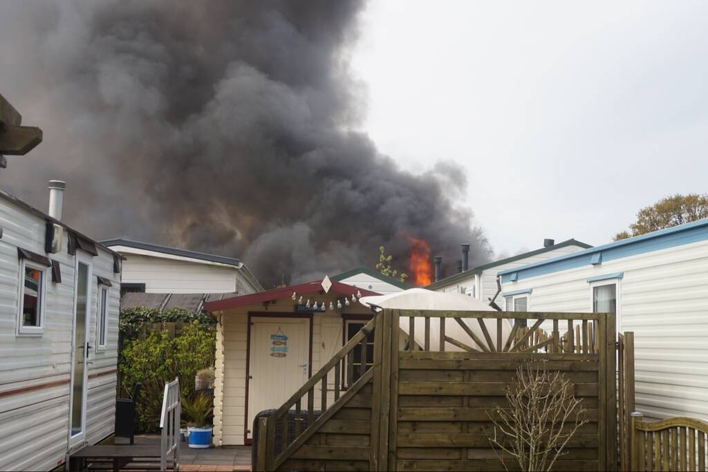Caravan op camping Duinrand verwoest door brand