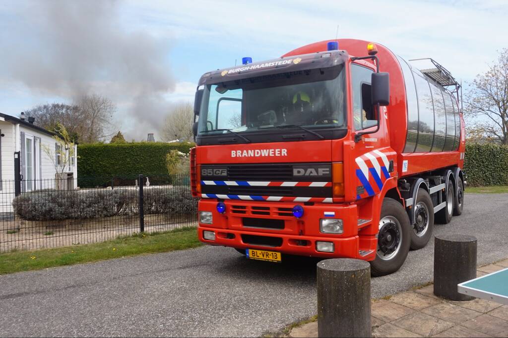 Caravan op camping Duinrand verwoest door brand