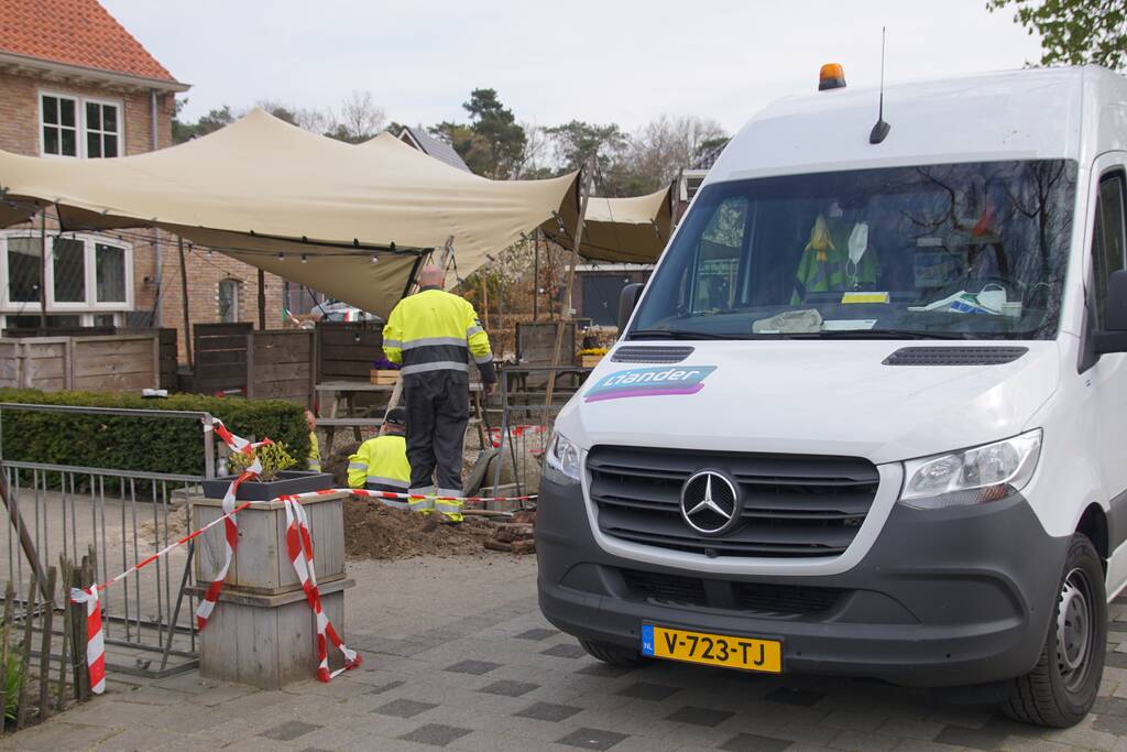 Gaslekkage op terras horecagelegenheid
