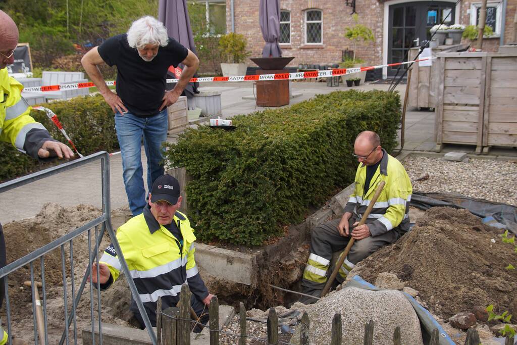Gaslekkage op terras horecagelegenheid
