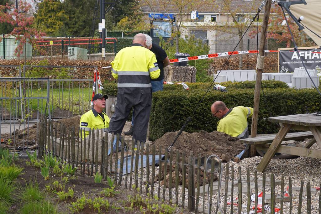 Gaslekkage op terras horecagelegenheid