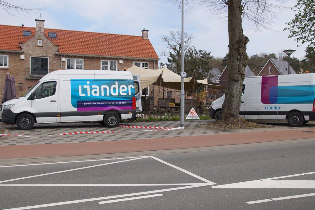 Gaslekkage op terras horecagelegenheid