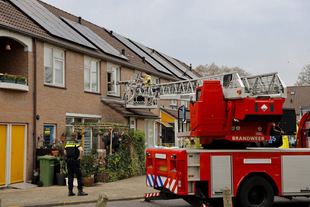 Traumahelikopter landt voor incident in woning