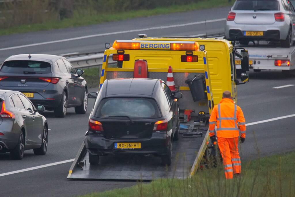 Schade bij ongeval op snelweg