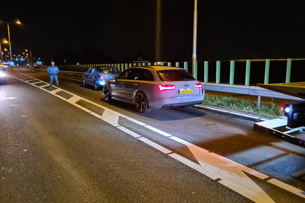 Gewonde bij aanrijding bij wegwerkzaamheden