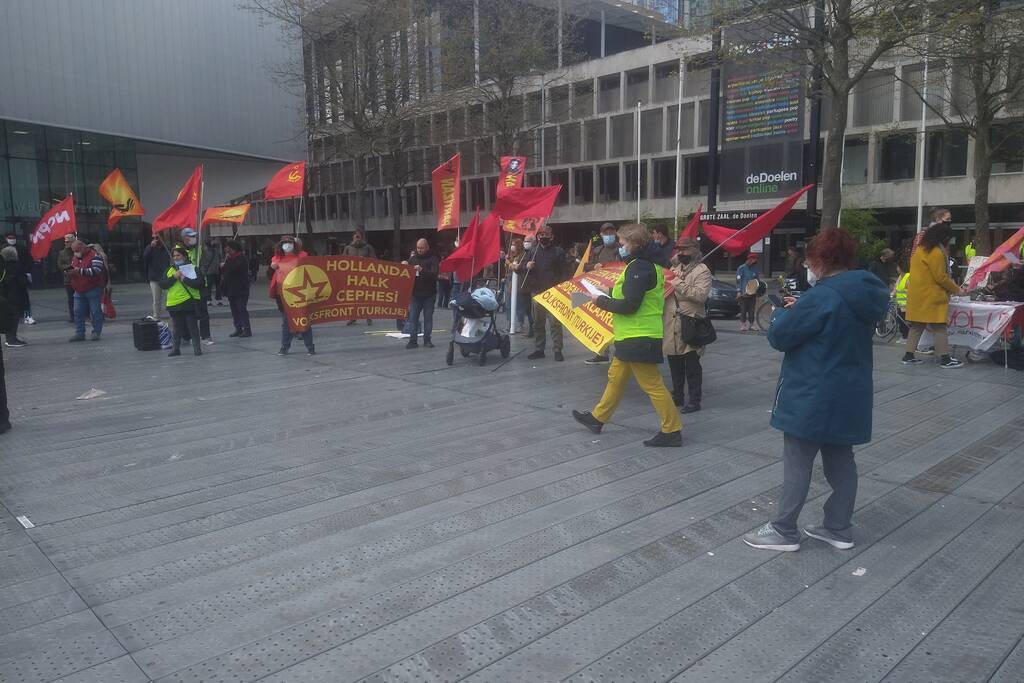 Demonstranten 1 mei comité van start