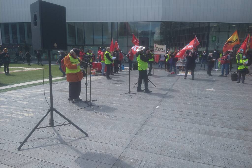Demonstranten 1 mei comité van start
