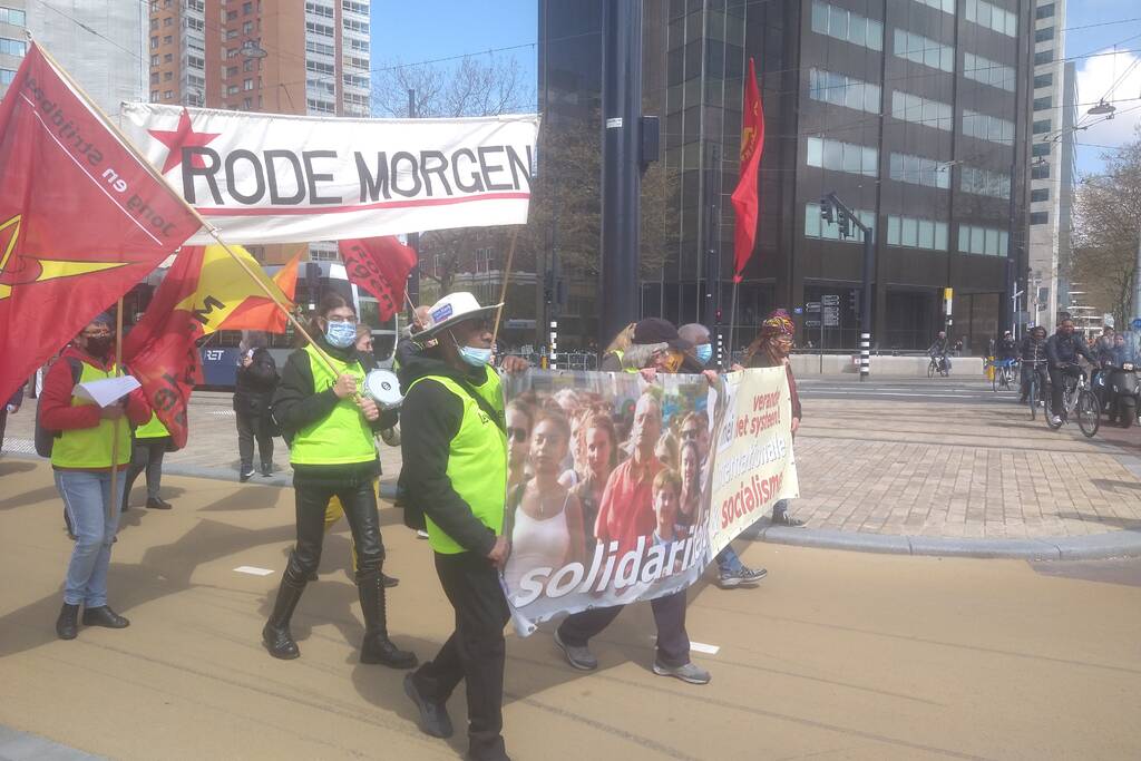 Demonstranten 1 mei comité van start