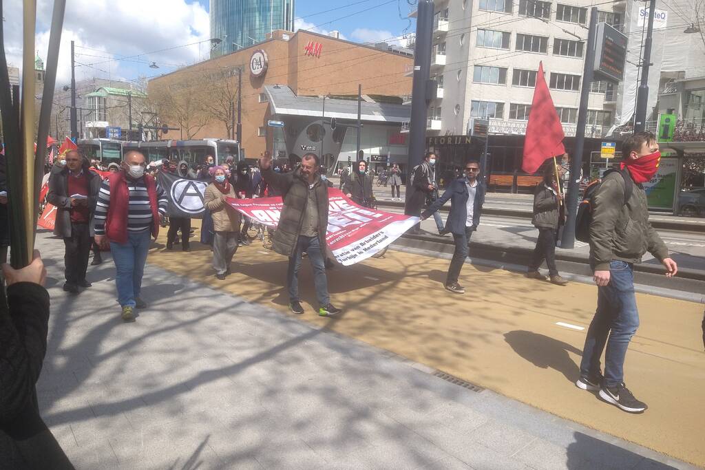 Demonstranten 1 mei comité van start