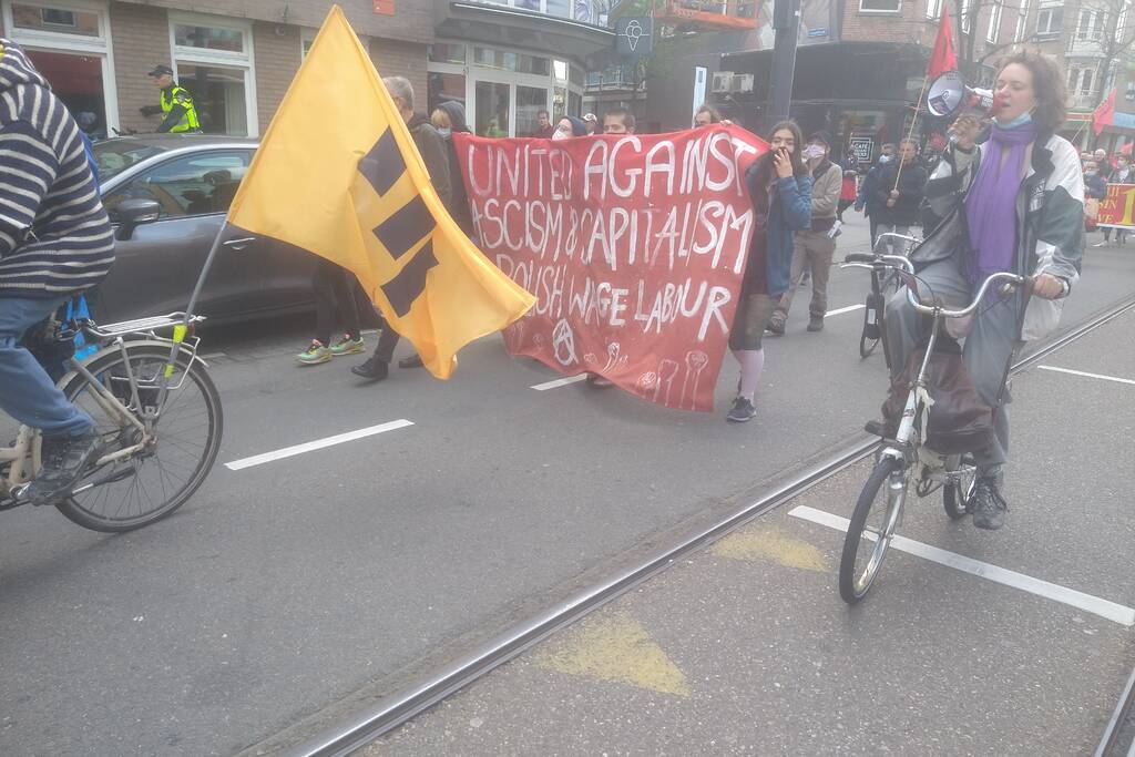 Demonstranten 1 mei comité van start