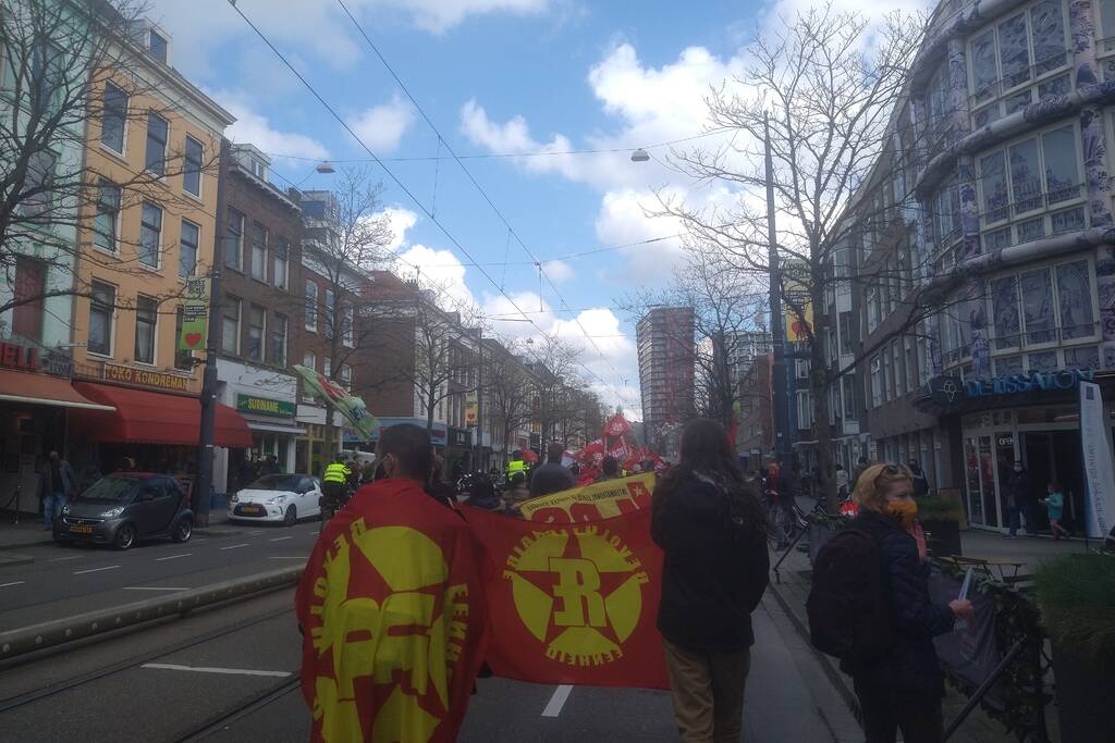 Demonstranten 1 mei comité van start