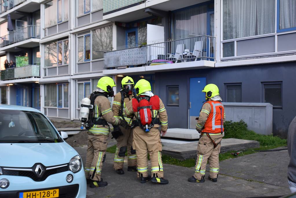 Veel rook bij brand in kelderbox