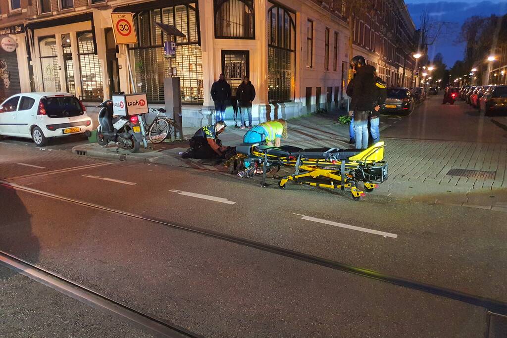 Scooterrijder gewond bij eenzijdig verkeersongeval