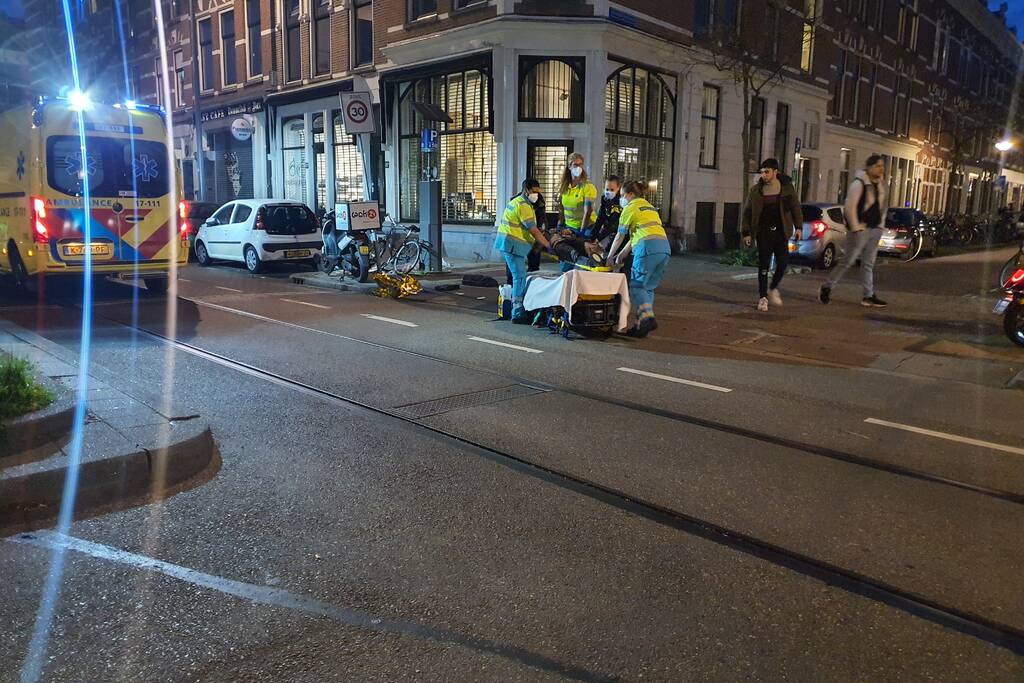 Scooterrijder gewond bij eenzijdig verkeersongeval